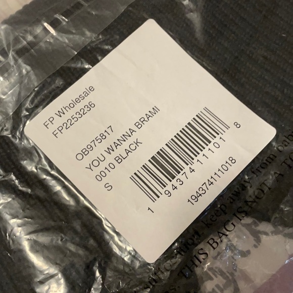 NWT S Free People You wanna brami crochet black final sale price - Picture 10 of 12